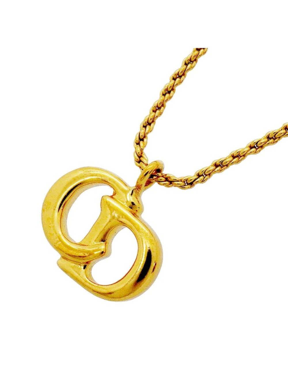 Dior Necklace CD Logo Gold Plated
